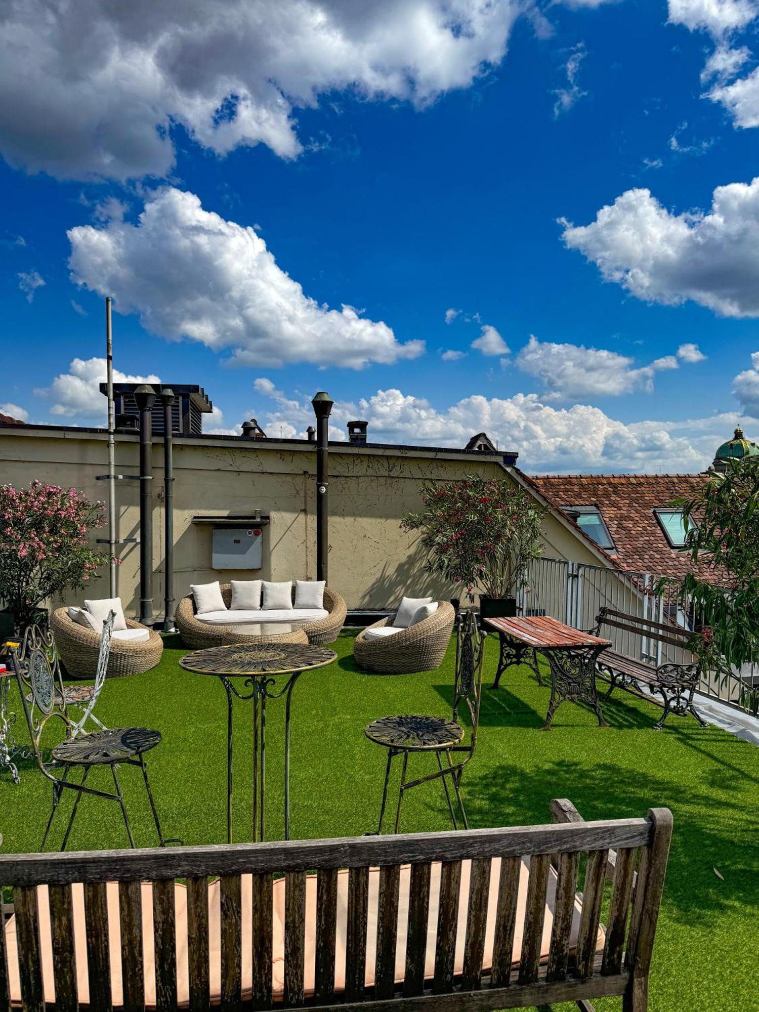 Moderne Altbauwohnung Im Zentrum Von Bern Mit Wellness Exterior foto